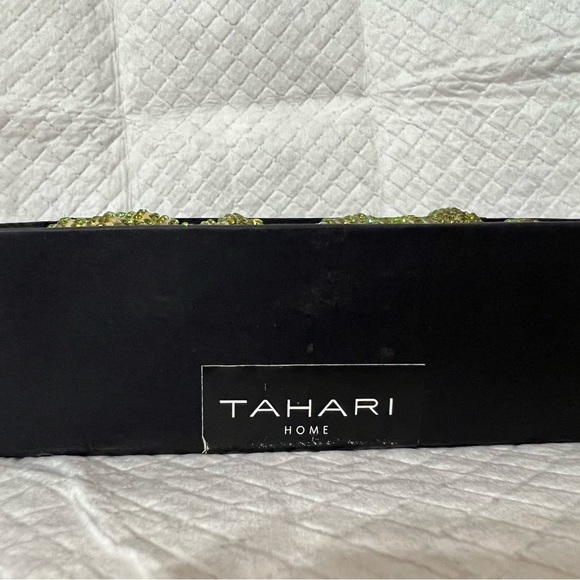 Tahar Fall Harvest Napkin Rings Set Of 4 Green Gold Rhinestone Pumpkins Formal - Picture 2 of 11